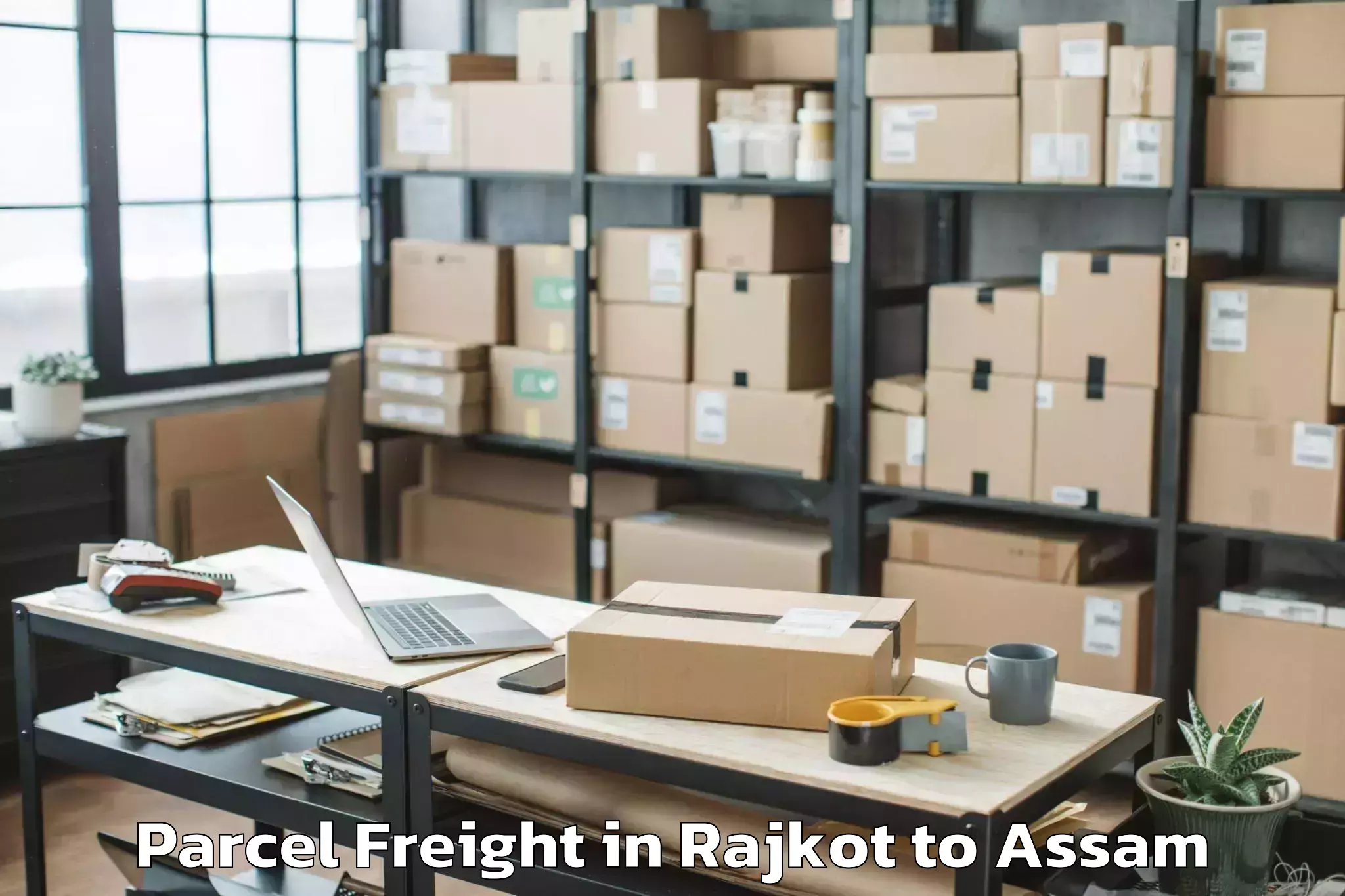 Affordable Rajkot to Cotton University Guwahati Parcel Freight